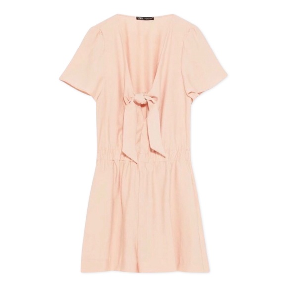 Zara Jumpsuit/Romper With Tie - Picture 1 of 9